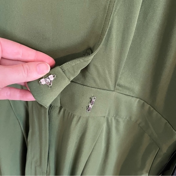 11 HONORE Sheila Notched Collar Long Sleeve Utility Jumpsuit - Picture 6 of 11